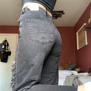 Wide leg Black skater jeans